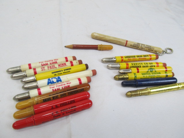 lot 94 image: Lot of Advertising Bullet Pencils