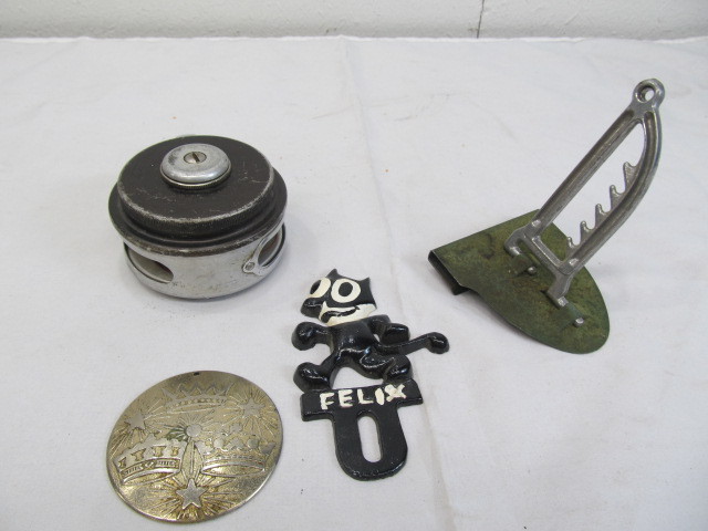 lot 95 image: Lot of Misc Items - Window Hanger, Wolverine Fly Wheel, Felix the Cat Topper, etc.
