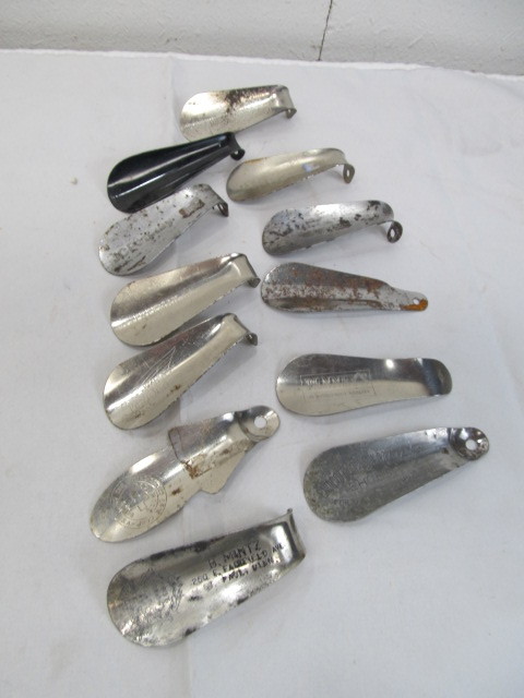 lot 120 image: Lot of Advertising Shoe Horns -Redwing, Red Cross, Endicott, etc