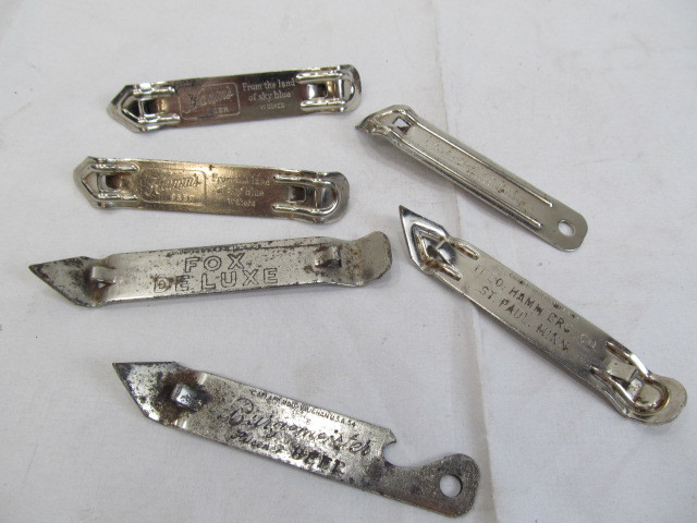 lot 122 image: Lot of Vintage Advertising Bottle Openers -Burgemeister, Edelweiss, Hamm, etc