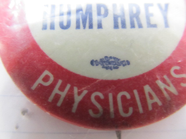 lot 153 image: JohnsonHumphrey Inaugural Pinback