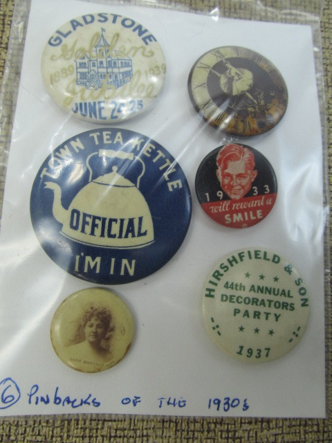lot 192 image: Lot of Assorted 1930s Pinbacks