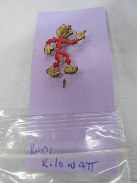 lot 206 image: Vintage REDDY KILLOWATT Pinback
