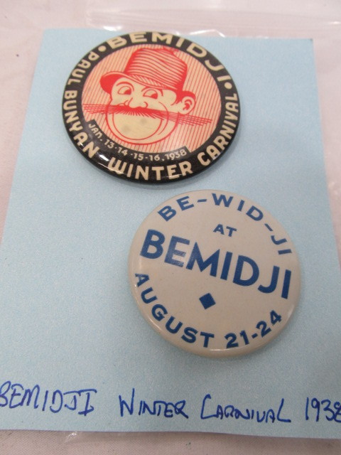 lot 222 image: 1938 Bemidji Winter Carnival Pinbacks