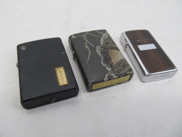 lot 244 image: Lot of 3 Zippos Lighters