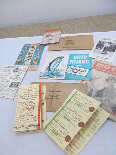 lot 263 image: Lot of Fishing Paper Ephemera