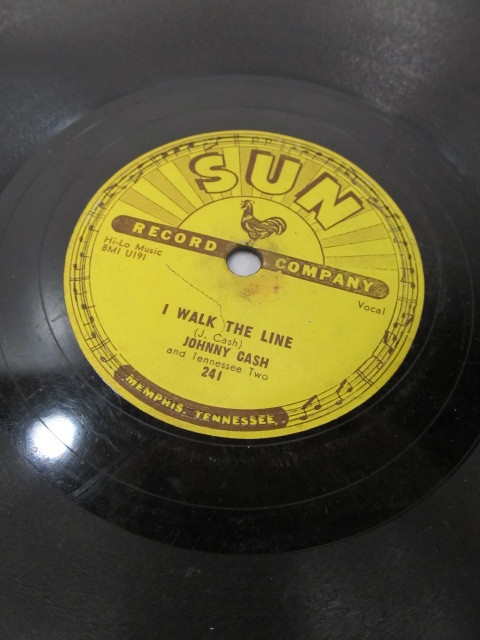 lot 296 image: Sun Record Co. JOHNNY CASH Record