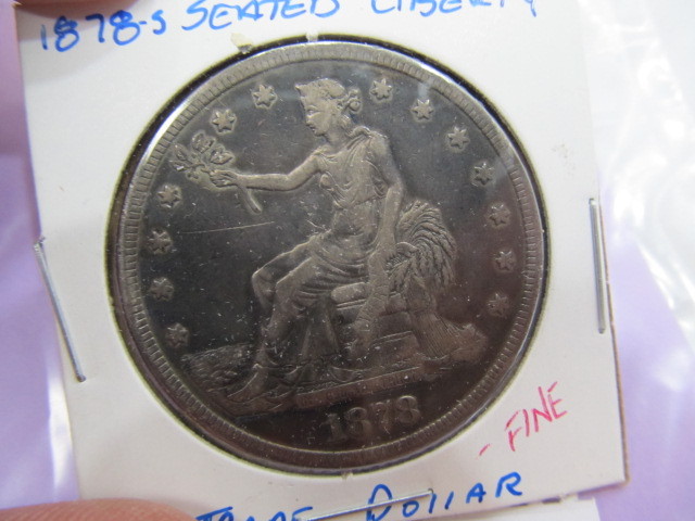 lot 333 image: 1878 Seated Liberty Trade Silver Dollar