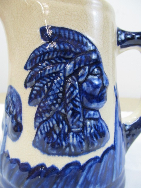 lot 335 image: Vintage Stoneware Salt Glazed Pitcher
