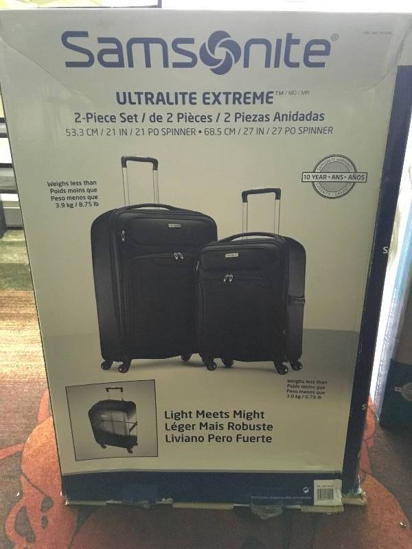 SAMSONITE ULTRALITE 2PC, MSRP $159.99