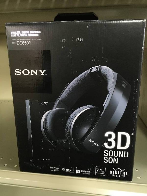 SONY MDRDS6500 WIRELESS, MSRP $149.99