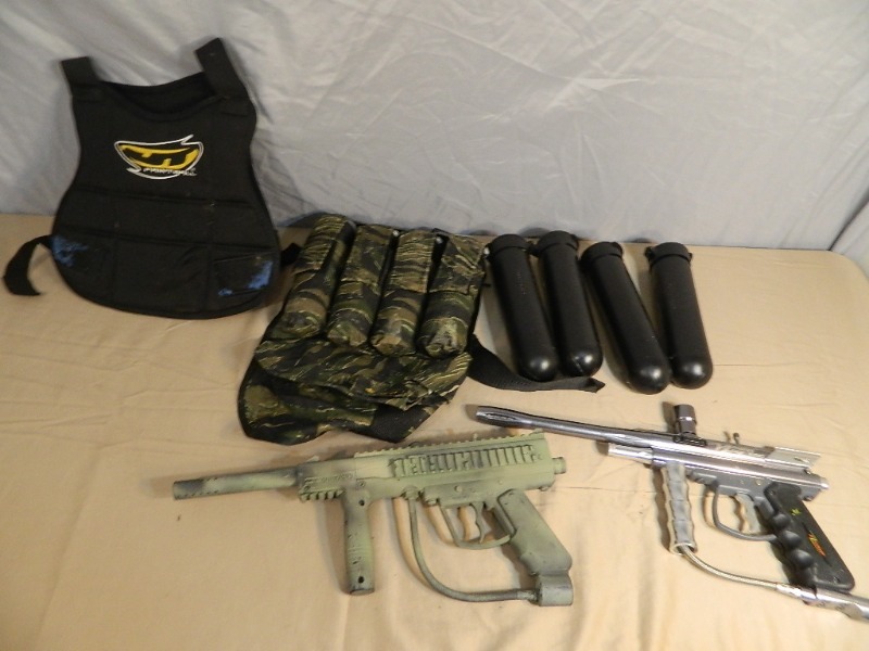 lot 14 image: Paintball Guns and Accessories