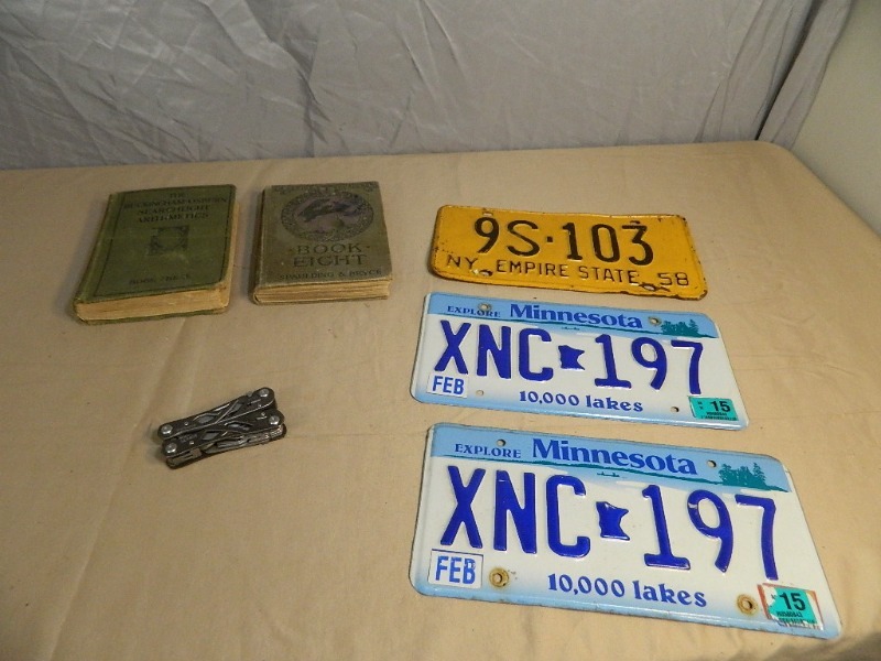 lot 32 image: Gerber Suspension Mult Tool, License Plates, More