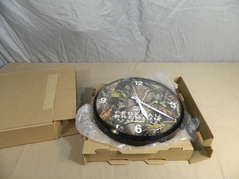 lot 33 image: Federal Premium Ammunition Clock