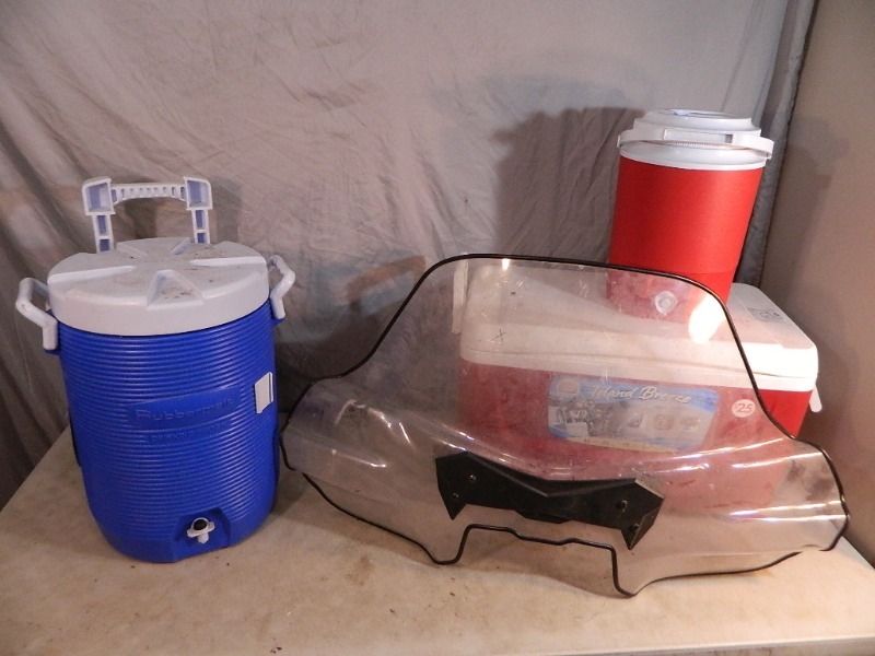 lot 52 image: Coolers, ATV Windshield