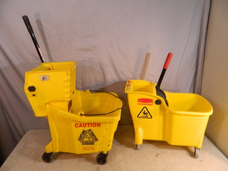 lot 70 image: 2 Commercial Mop Buckets