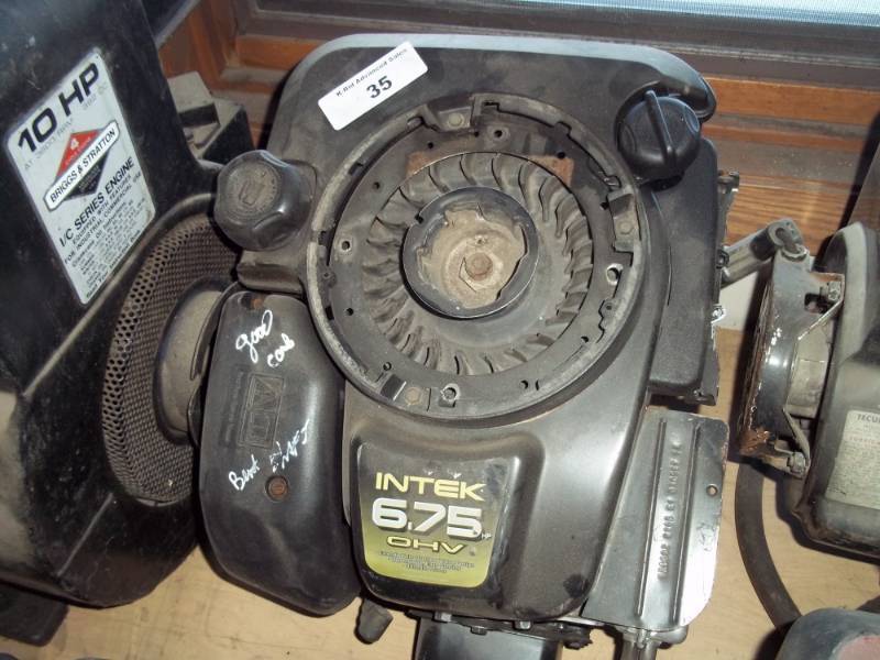 lot 35 image: 6 34 HP Intek Vertical Shaft Motor