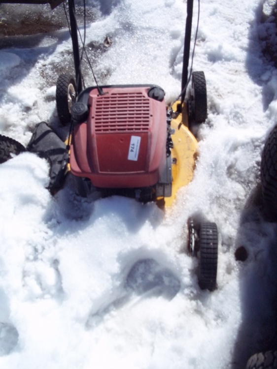 lot 174 image: Push Mower for parts or repair