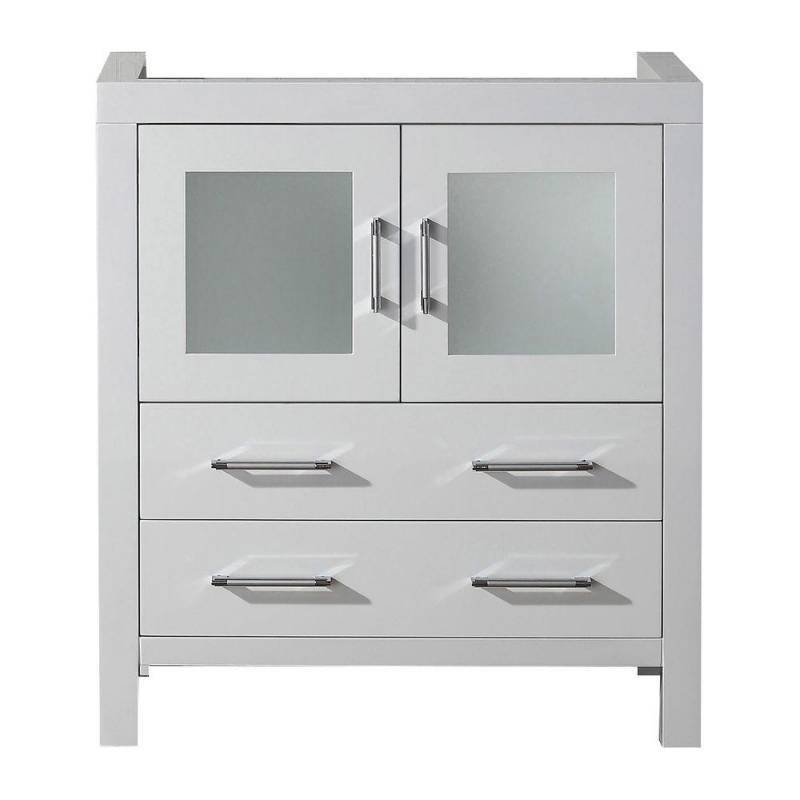 lot 17 image: Virtu USA Dior 30 in. Vanity with top and mirror