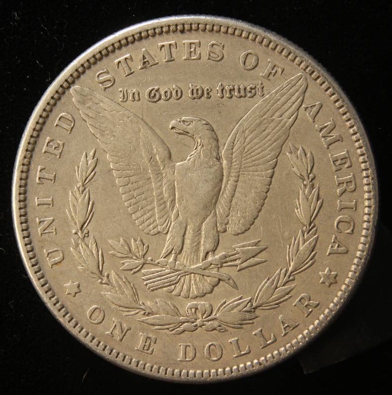 1885 MORGAN SILVER DOLLAR AU50