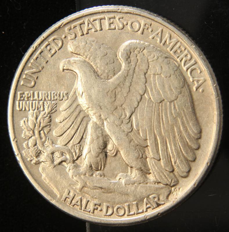 1943 WALKING LIBERTY SILVER HALF DOLLAR AU53