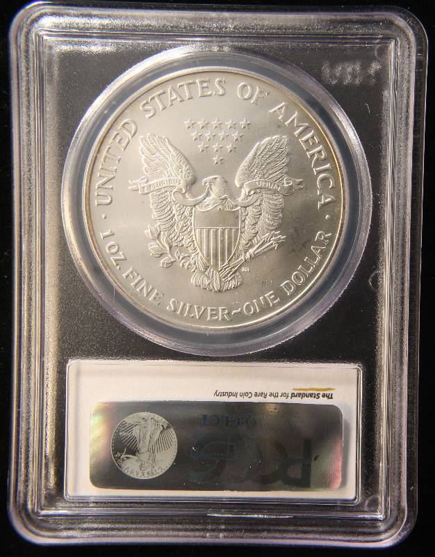 2002 AMERICAN SILVER EAGLE 1 TROY OZ. .999 FINE SILVER BU PCGS