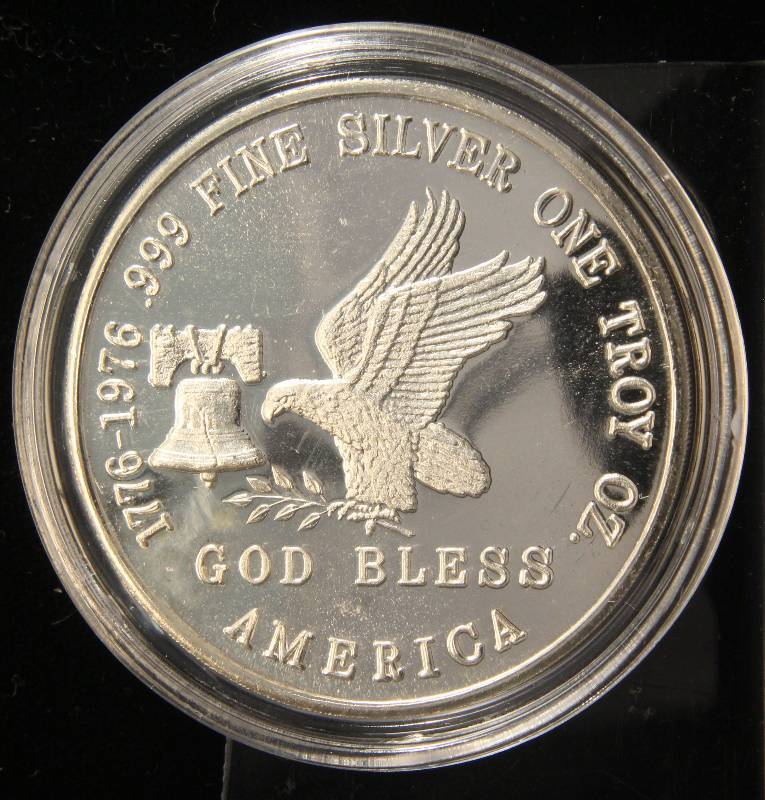 1 TROY OZ. .999 FINE SILVER 1976 TRI-STATE REFINING IN AIRTITE