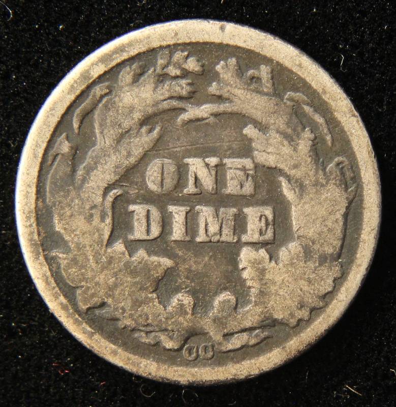 1876 US SEATED LIBERTY SILVER DIME