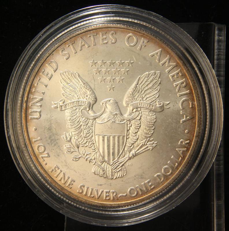2009 SILVER EAGLE 1 TROY OZ. .999 FINE SILVER D DAY OMAHA BEACH IN AIRTITE
