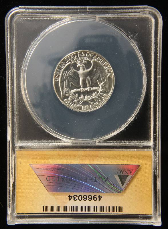 1959 PROOF WASHINGTON SILVER QUARTER PF66 ANACS