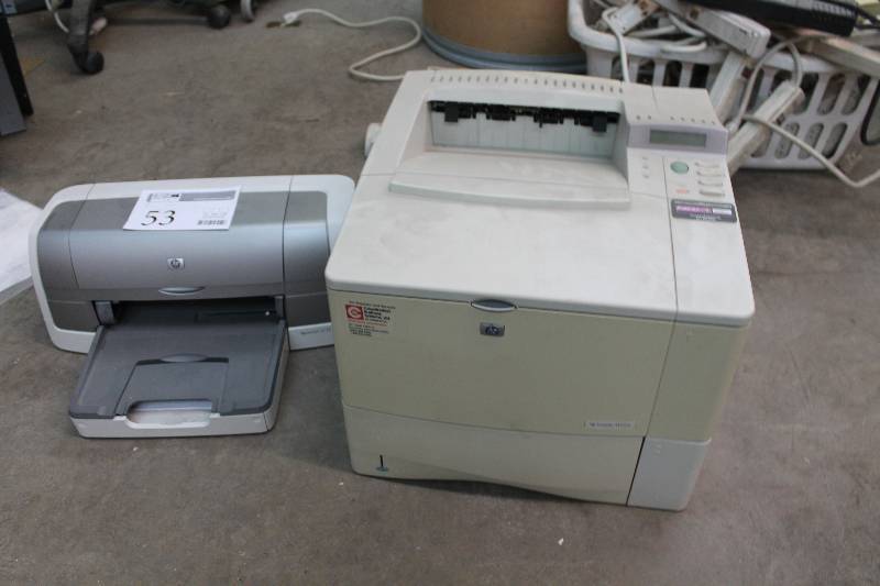 lot 53 image: Lot of (2) Printers - HP LaserJet 4100tn, HP DeskJet 6122