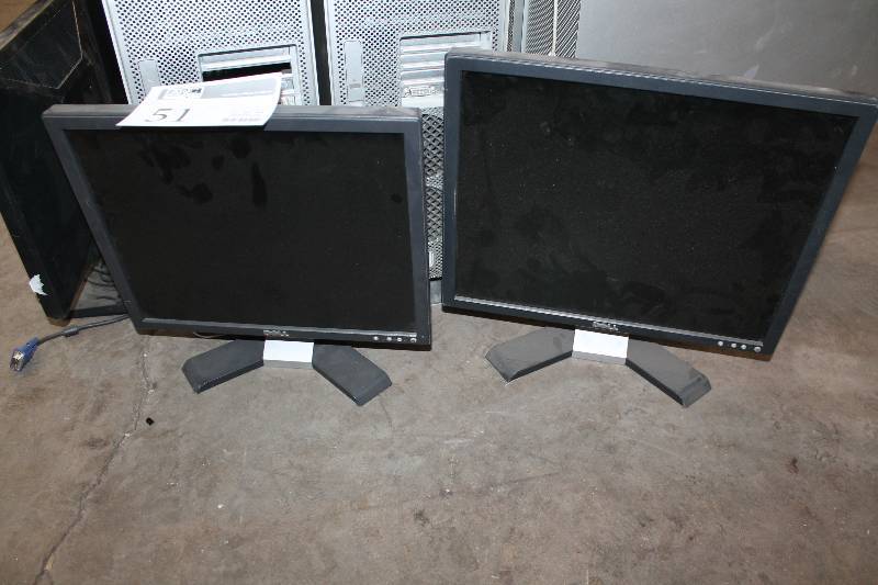 lot 51 image: Lot of (2) Dell Computer Monitors