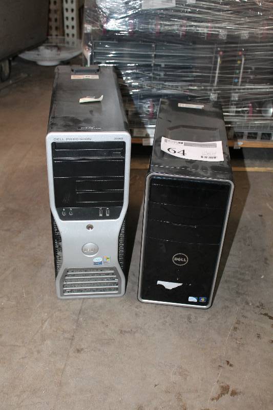 lot 64 image: Lot of (2) Dell Computer Towers - Precision 390, 1 More