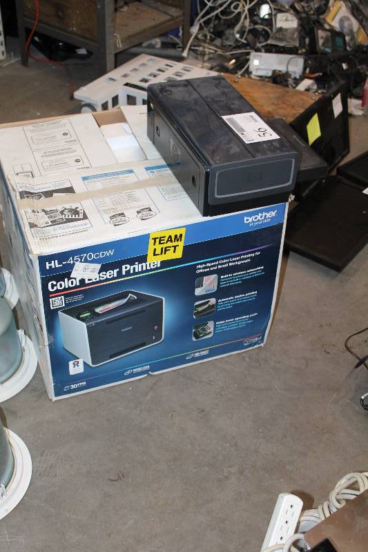 lot 56 image: Lot of (2) Printers - HP Deskjet 6980, Brother HL-4570CDW