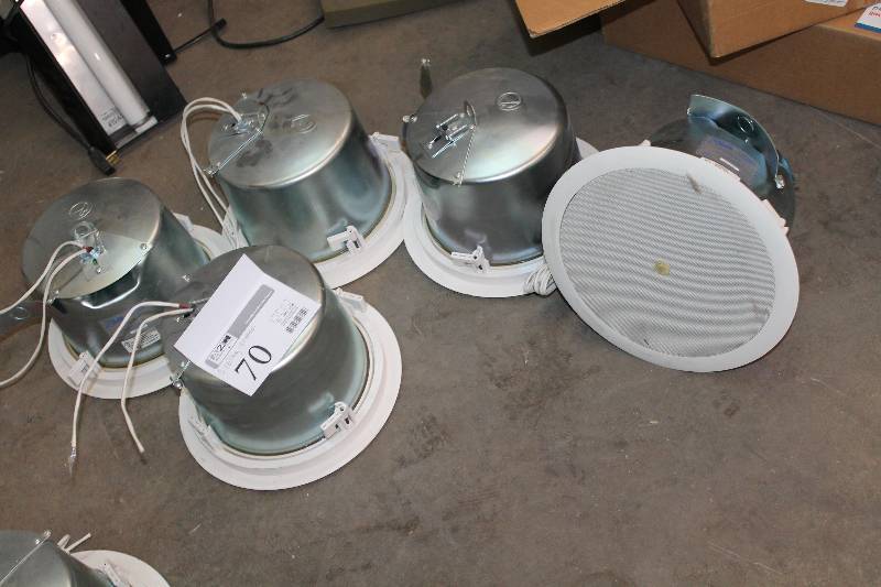 lot 70 image: Lot of (5) Atlas Sound Ceiling Speakers