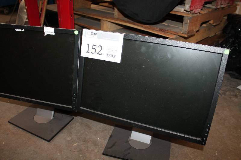 lot 152 image: Lot of (2) Dell Computer Monitors
