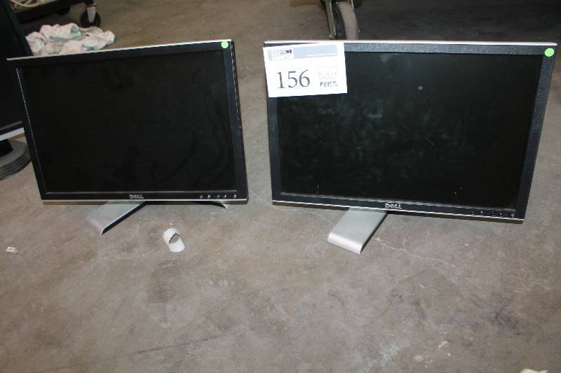 lot 156 image: Lot of (2) Dell Computer Monitors