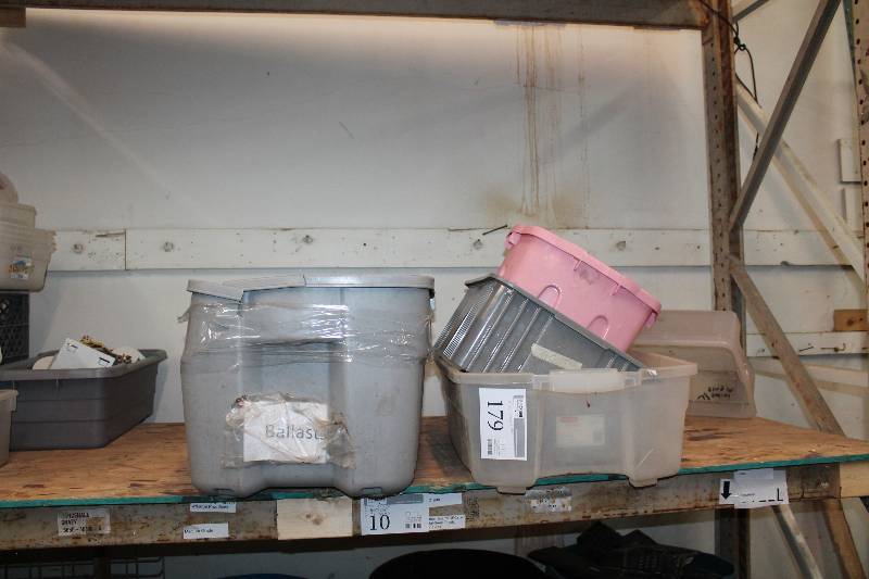 lot 179 image: Misc Storage Totes