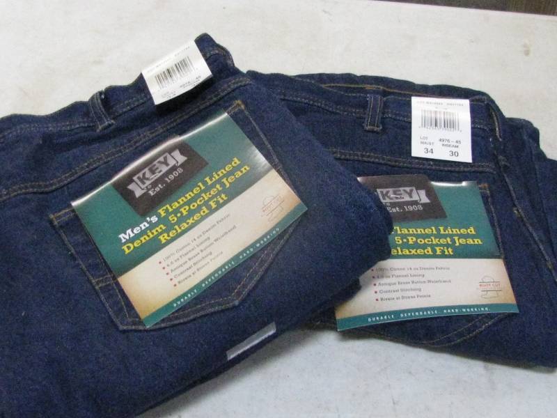 key flannel lined jeans