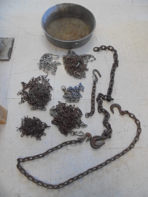 Drain Pan and Chains