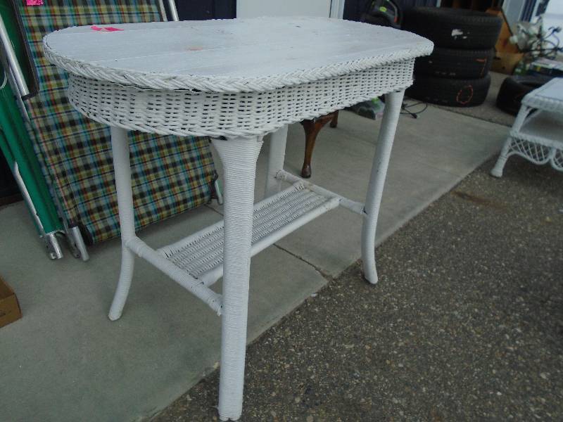 Vintage wicker table