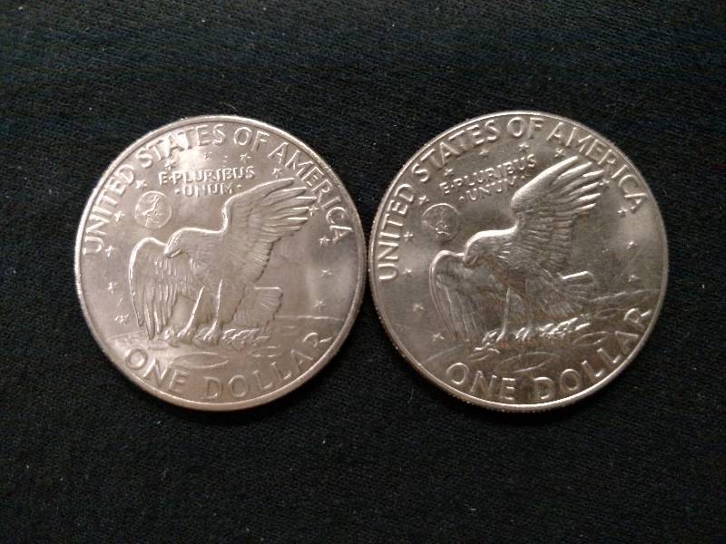 1972 D & 1974 D Eisenhower Dollars...