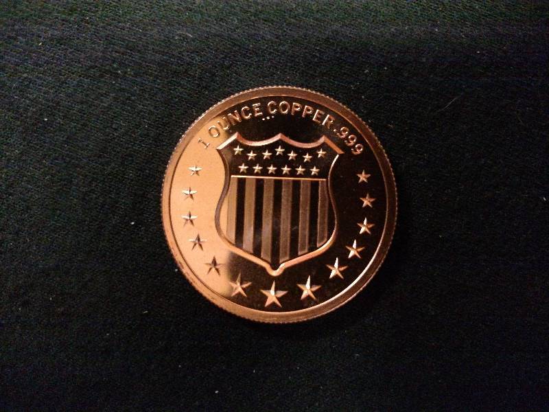 Bison One Ounce .999 Fine Copper Co...