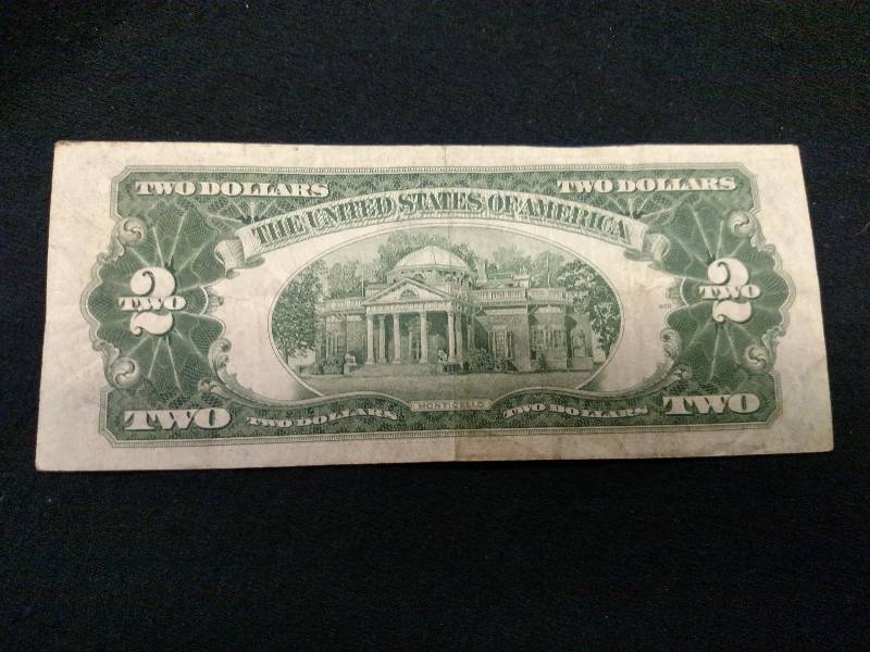 1953 A Two Dollar Red Seal Note...