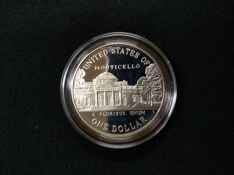 1993 S Thomas Jefferson Silver Doll...