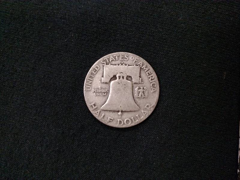 1952 D Franklin Silver Half Dollar...