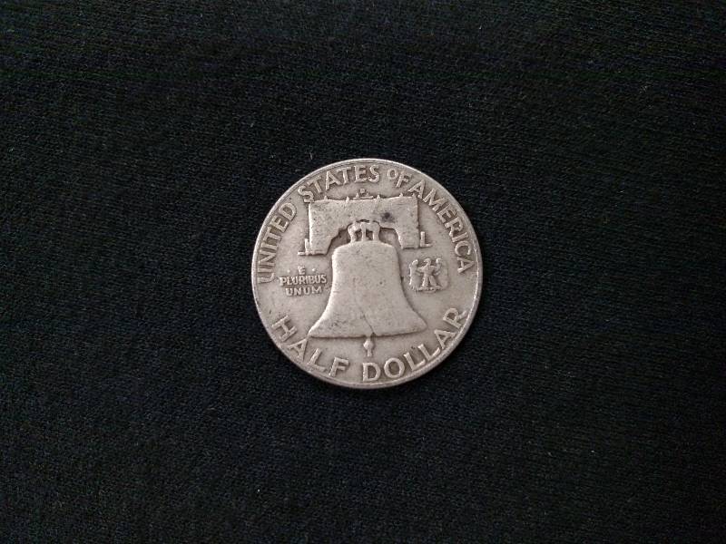 1953 D Franklin Silver Half Dollar...