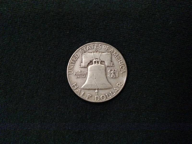 1954 D Franklin Silver Half Dollar...