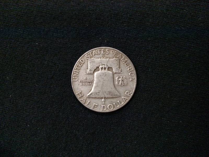 1960 D Franklin Silver Half Dollar...