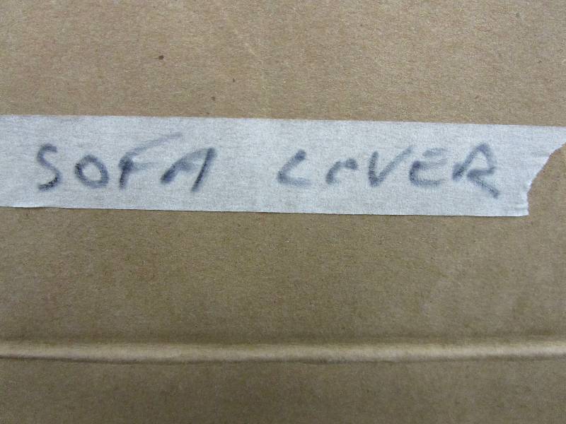 lot 17 image: Sofa Cover Black stretchy